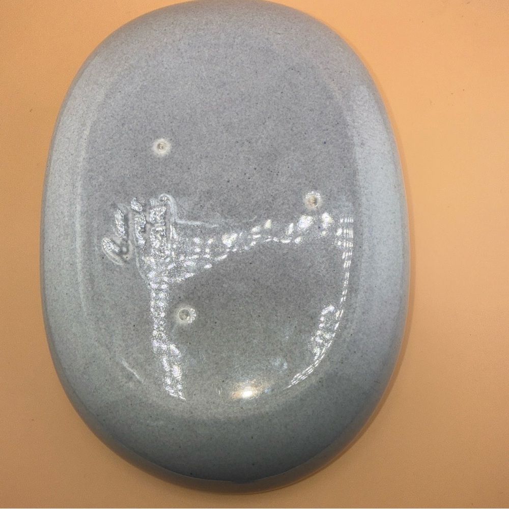 Russell Wright American modern Gray Ceramic vegetable bowl by Steubenville NICE - Picture 8 of 9